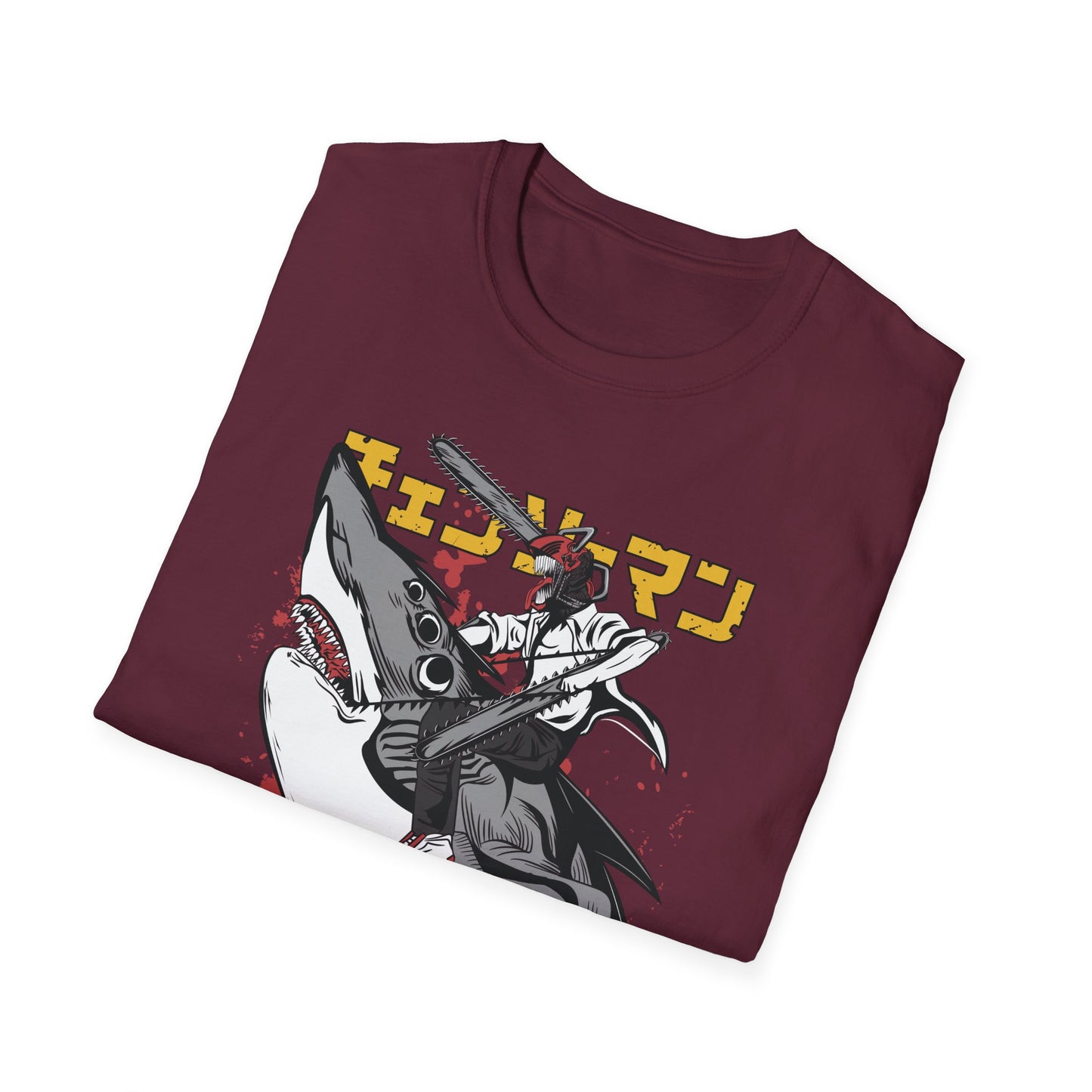 Unisex Softstyle T-Shirt with Unique Design, Cool Graphic Tee, Casual Wear, Gift for Anime Fans, Daily Comfort