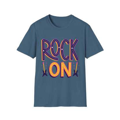 Rock On Unisex T-Shirt, Music Lover's Tee, Concert Outfit, Gift for Musicians, Fun Casual Wear