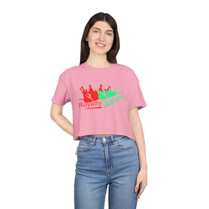 Royalty Queens Cropped Tee - Fun Style, Perfect for Celebrations, Birthdays, Casual Wear, Self-Love, Women's Fashion