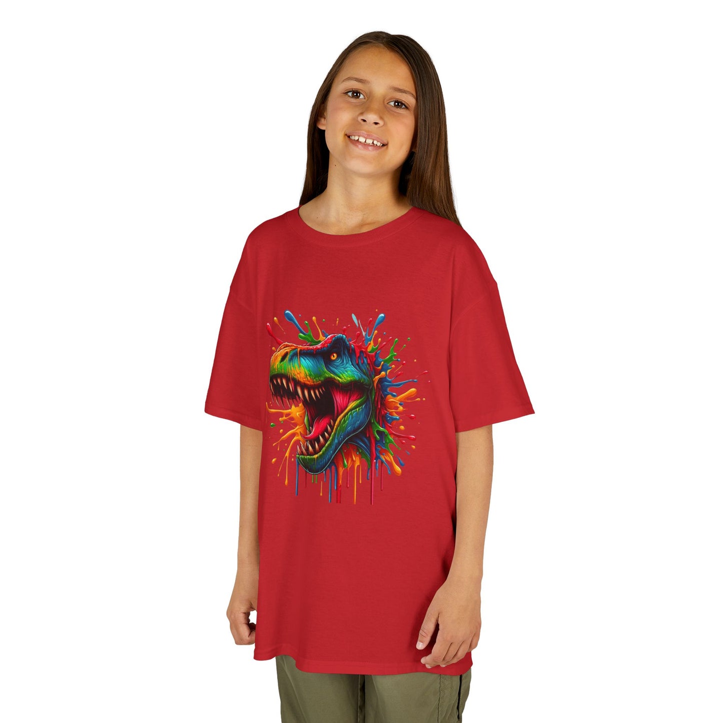 Colorful Dinosaur Kids Heavy Cotton™ Tee