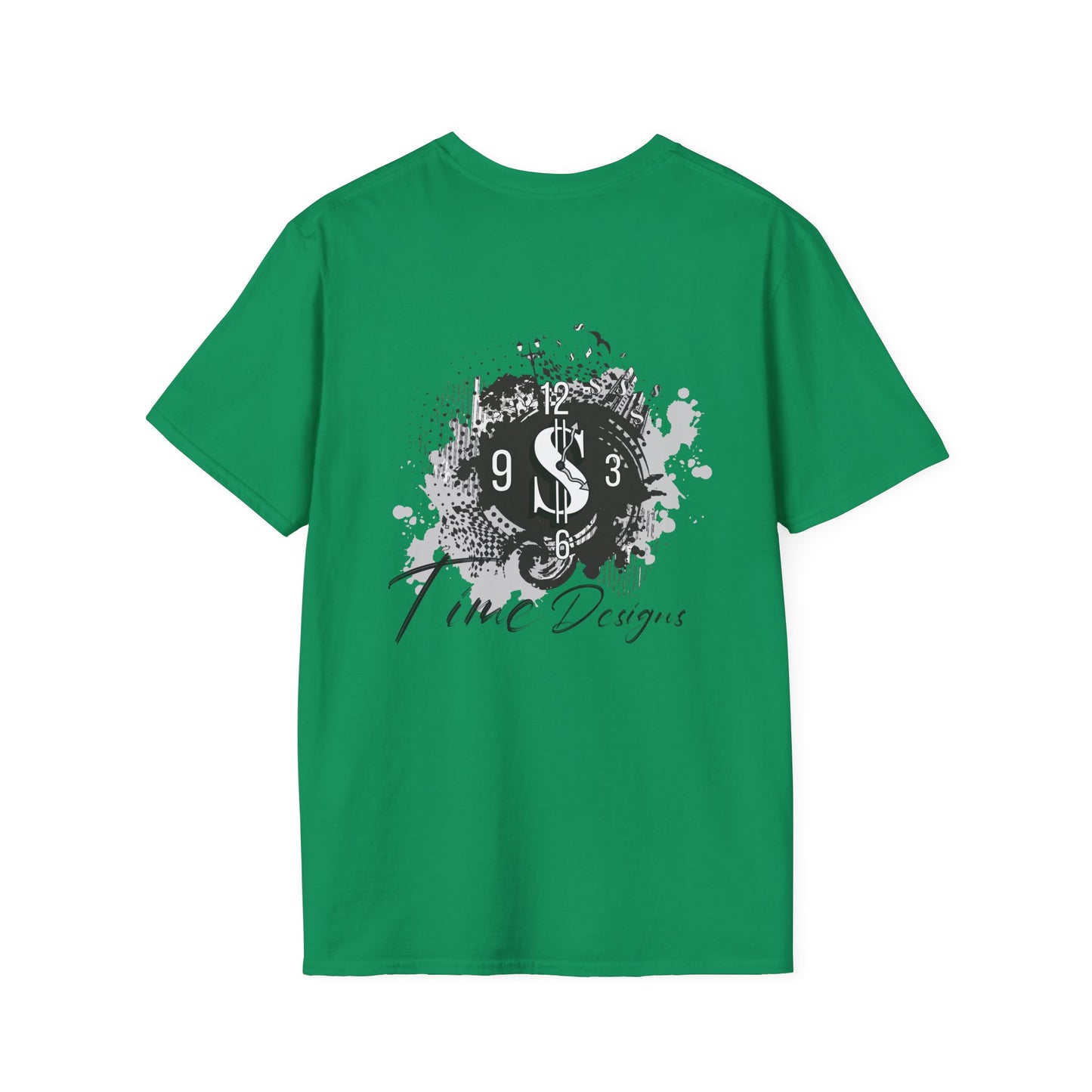 Inspirational Unisex Softstyle T-Shirt - "Time is Money" Statement Tee for Financial Motivators