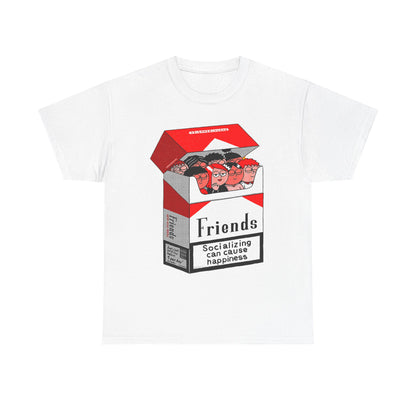 Friends Socializing Unisex Heavy Cotton Tee - Fun Graphic T-Shirt