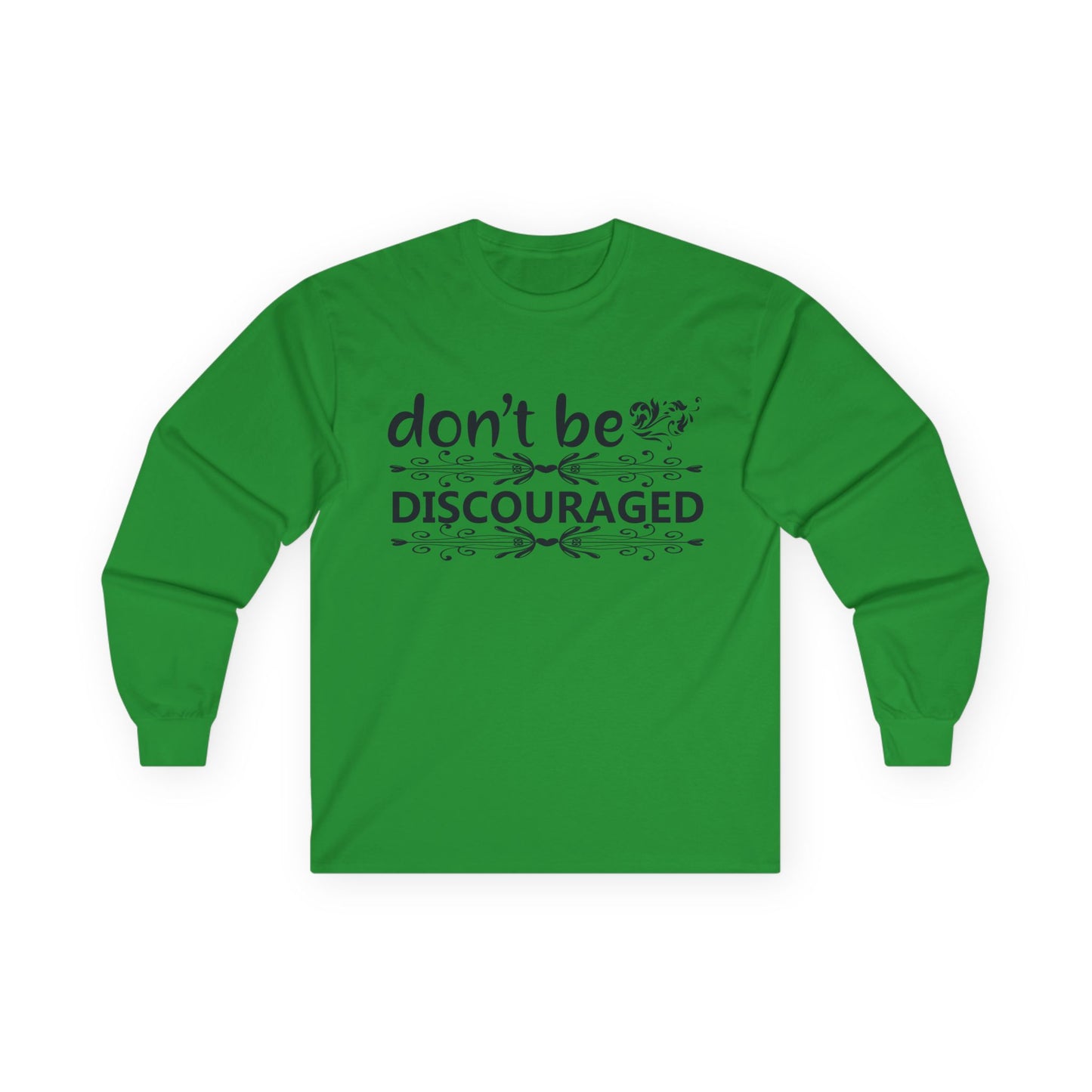 Unisex Motivational Long Sleeve Tee, Don't Be Discouraged Shirt, Inspirational Gift, Positive Vibes Top, Self-Care Apparel, [...]