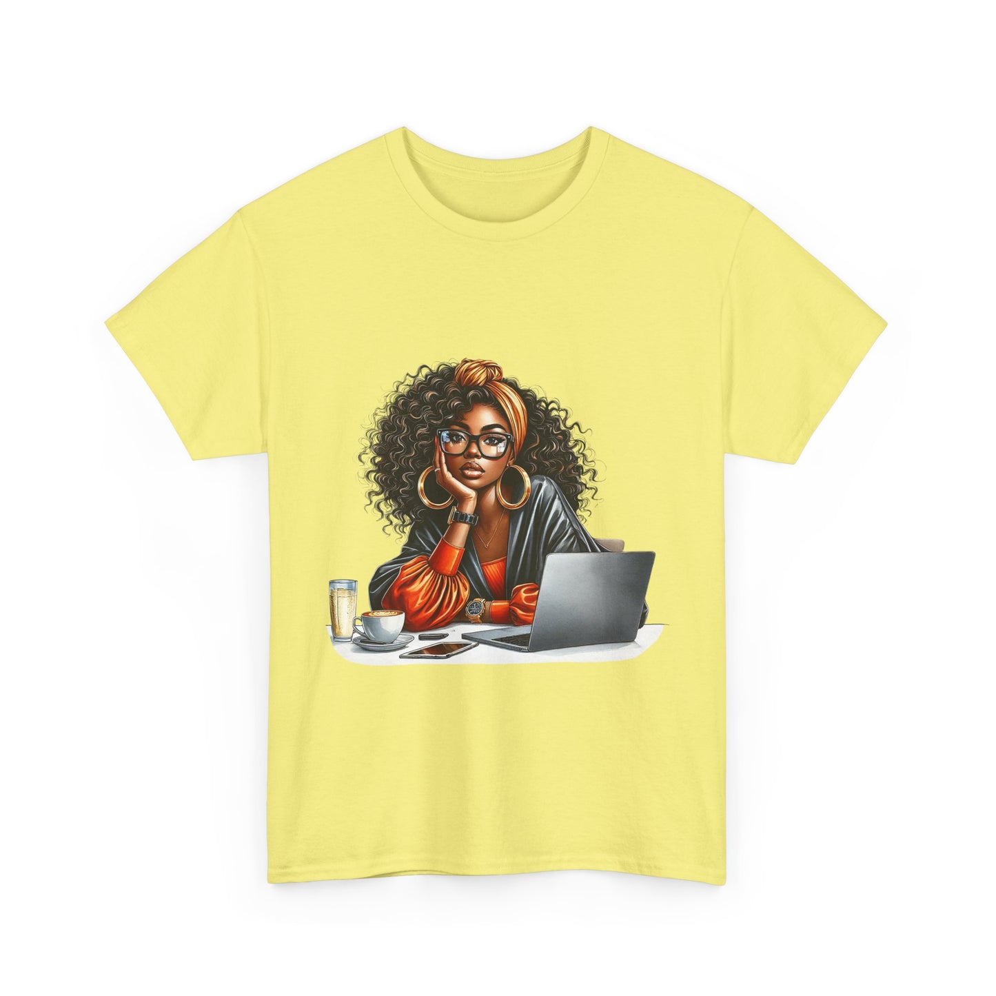 Creative Work From Home Unisex Heavy Cotton Tee