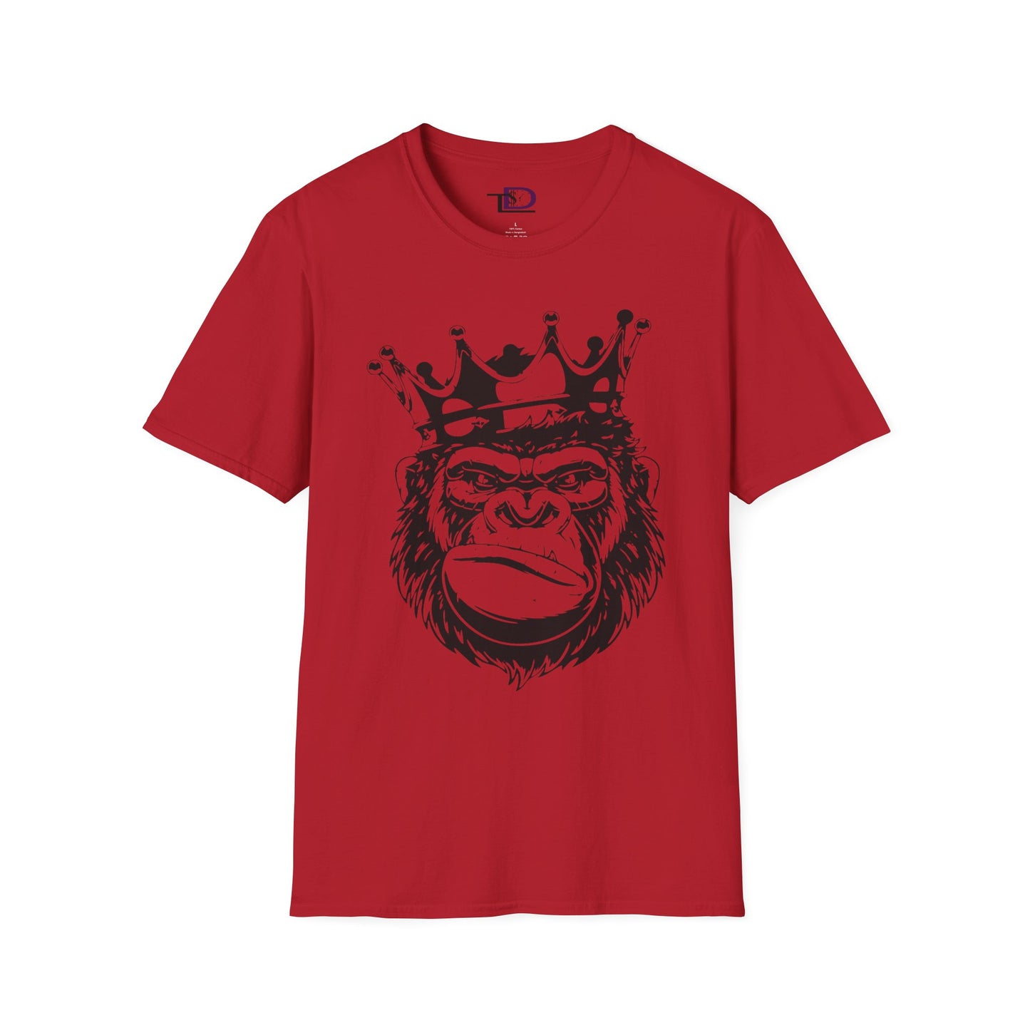 King Status Gorilla T-Shirt | Unisex Softstyle Tee for Casual Wear
