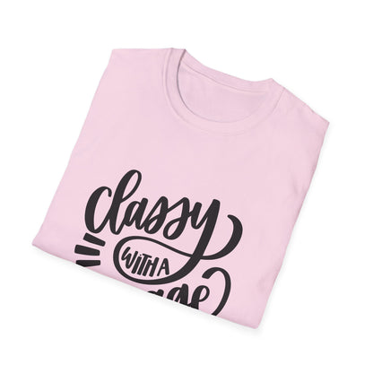 Classy with a Savage Side Unisex Softstyle T-Shirt - Trendy Graphic Tee for Casual Wear