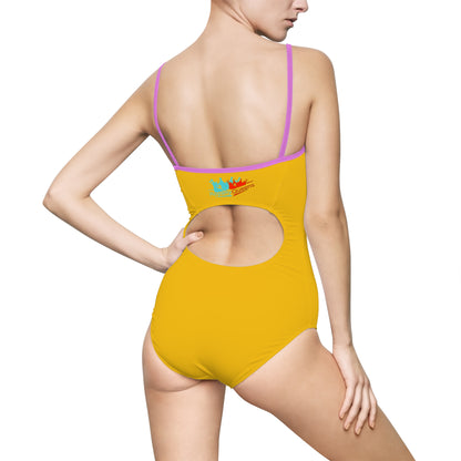 Vibrant Women's One-Piece Swimsuit - Fun and Stylish, Perfect for Beach Days, Vacations, Pool Parties, Summer Fun, Swimwear