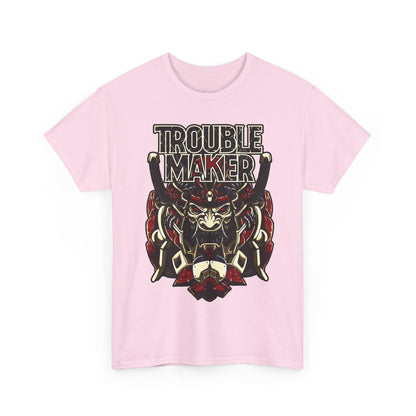 Trouble Maker Graphic Tee - Unisex Heavy Cotton Shirt for Rebels and Mischiefs
