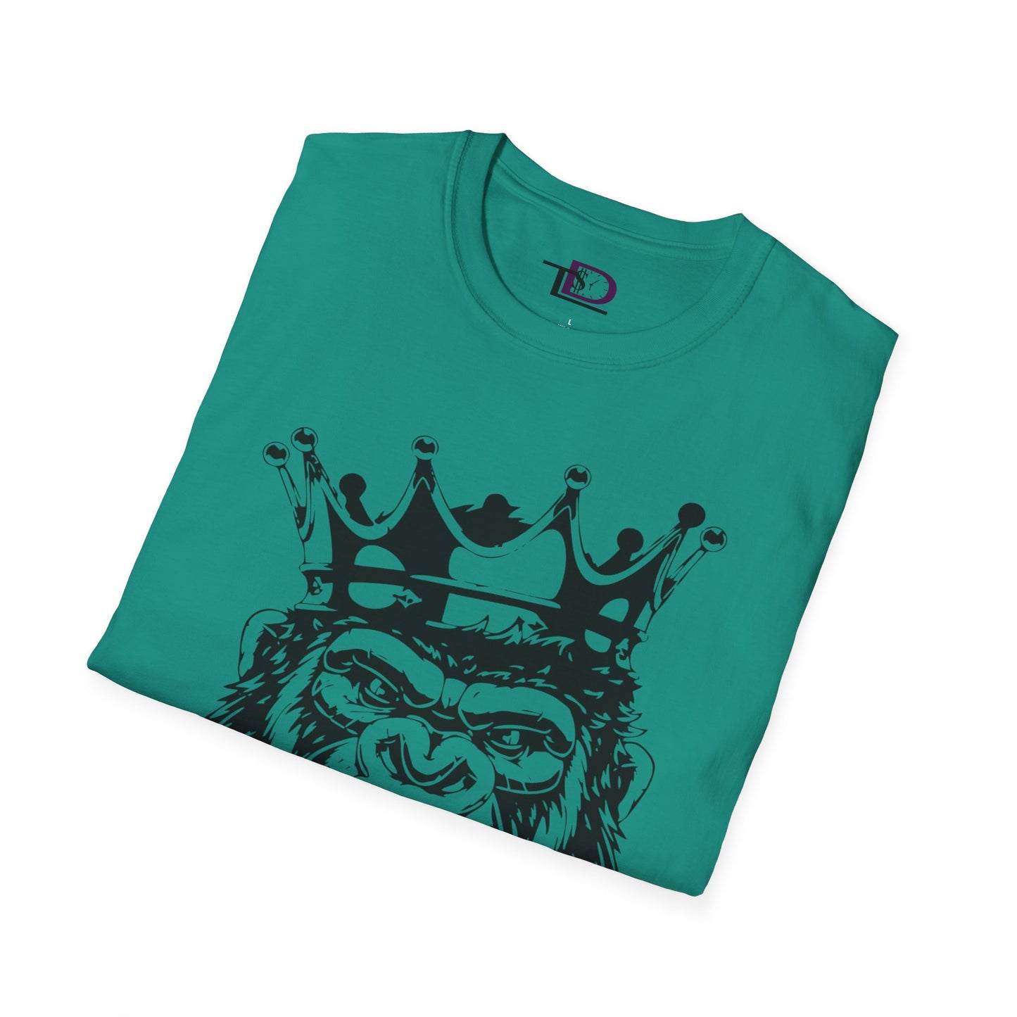 King Status Gorilla T-Shirt | Unisex Softstyle Tee for Casual Wear