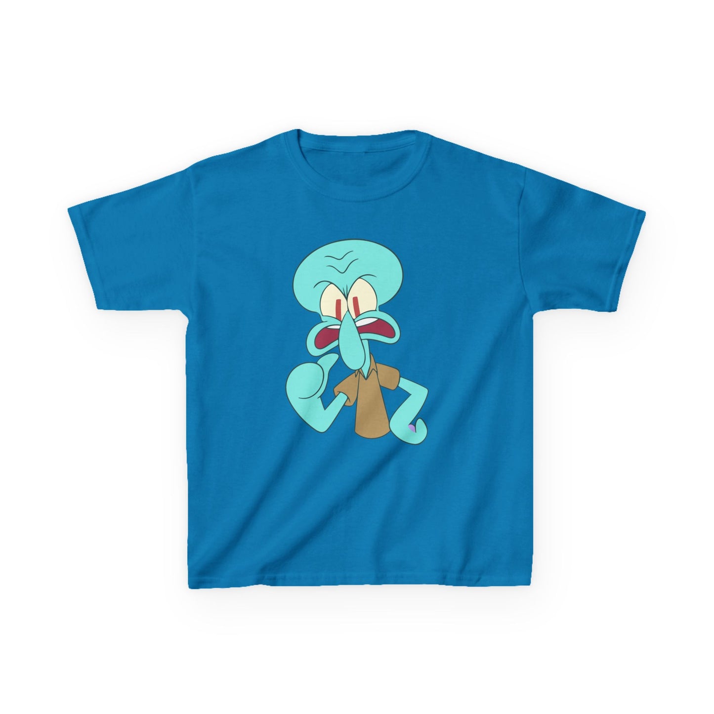 Squidward Kids T-Shirt, Fun Cartoon Tee, Gift for Kids, Summer Wear, Back to School, Birthday Gift, Playful Tee