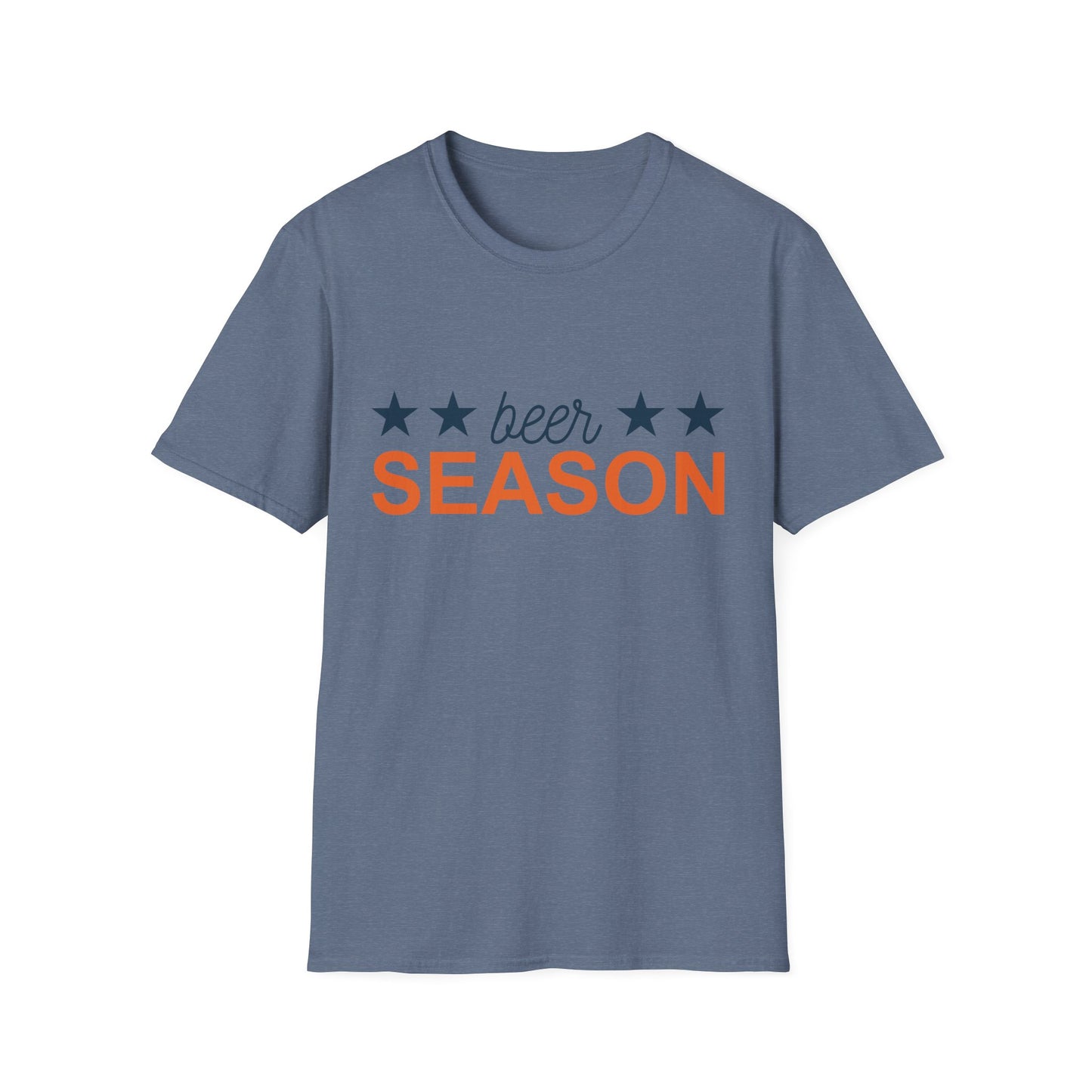 Beer Season Unisex Softstyle T-Shirt, Funny T-Shirt for Beer Lovers, Gift for Friends, Custom Apparel, Summer BBQ Outfit, Casual Wear