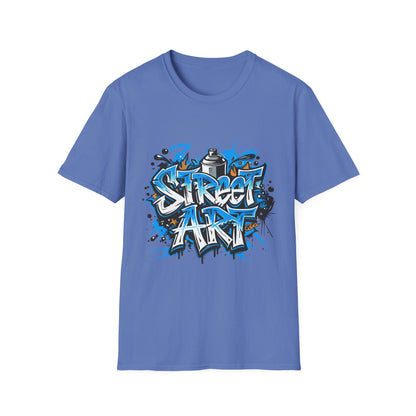 Street Art T-Shirt | Unisex Softstyle Tee, Graffiti Shirt, Urban Vibe Apparel, Casual Streetwear, Gift for Art Lovers