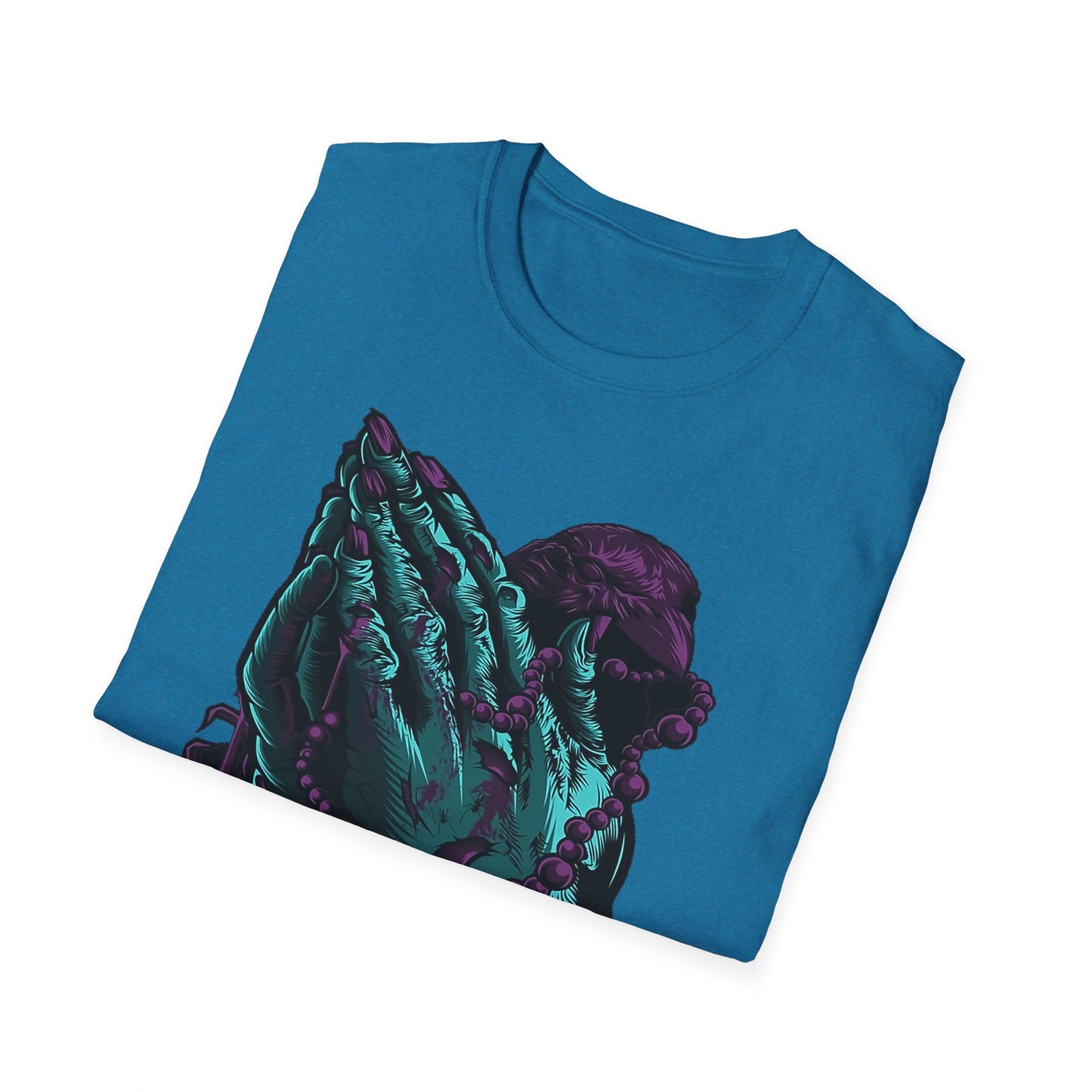 Spiritual Vibes Unisex Softstyle T-Shirt - Praying Hands Design