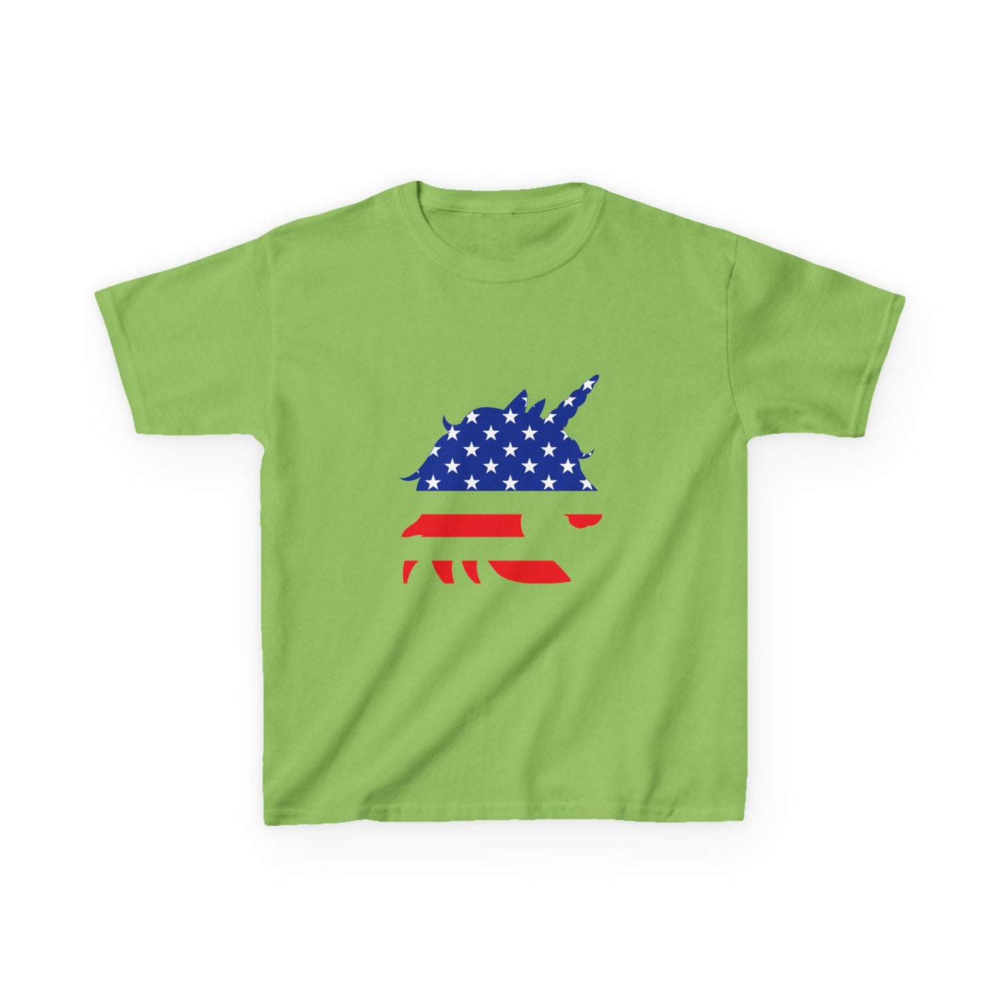 Patriotic Unicorn Kids Heavy Cotton Tee