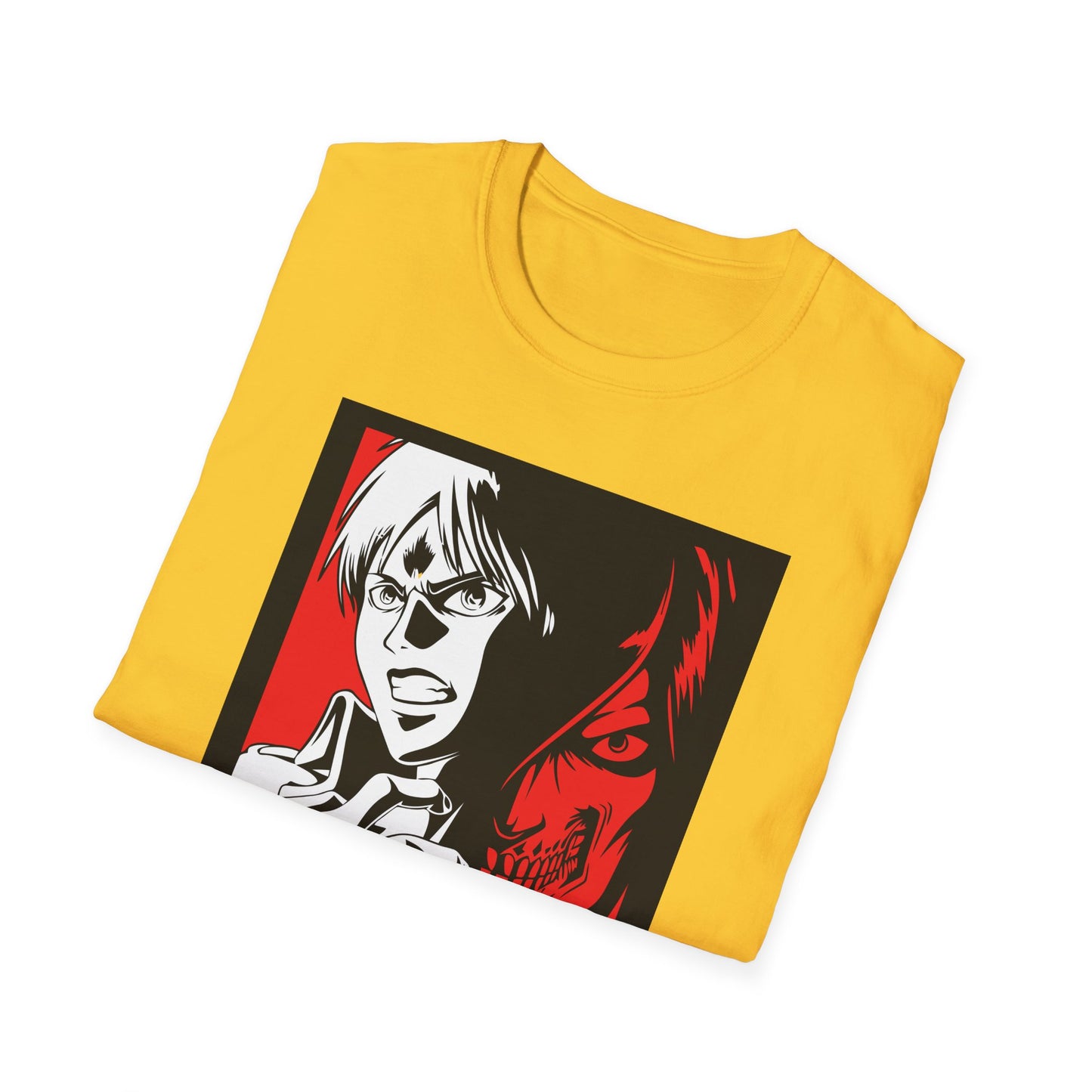 Anime-Inspired Unisex T-Shirt - Attack on Titan Graphic Tee, Casual Wear, Gift for Fans, Streetwear, Birthday Gift