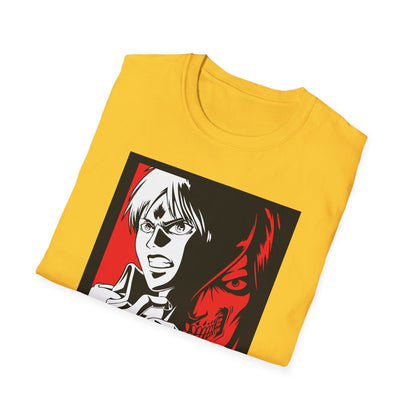 Anime-Inspired Unisex T-Shirt - Attack on Titan Graphic Tee, Casual Wear, Gift for Fans, Streetwear, Birthday Gift