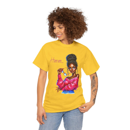 Expressive Aesthetic Tee – 'Hmm...' Design for Trendsetters