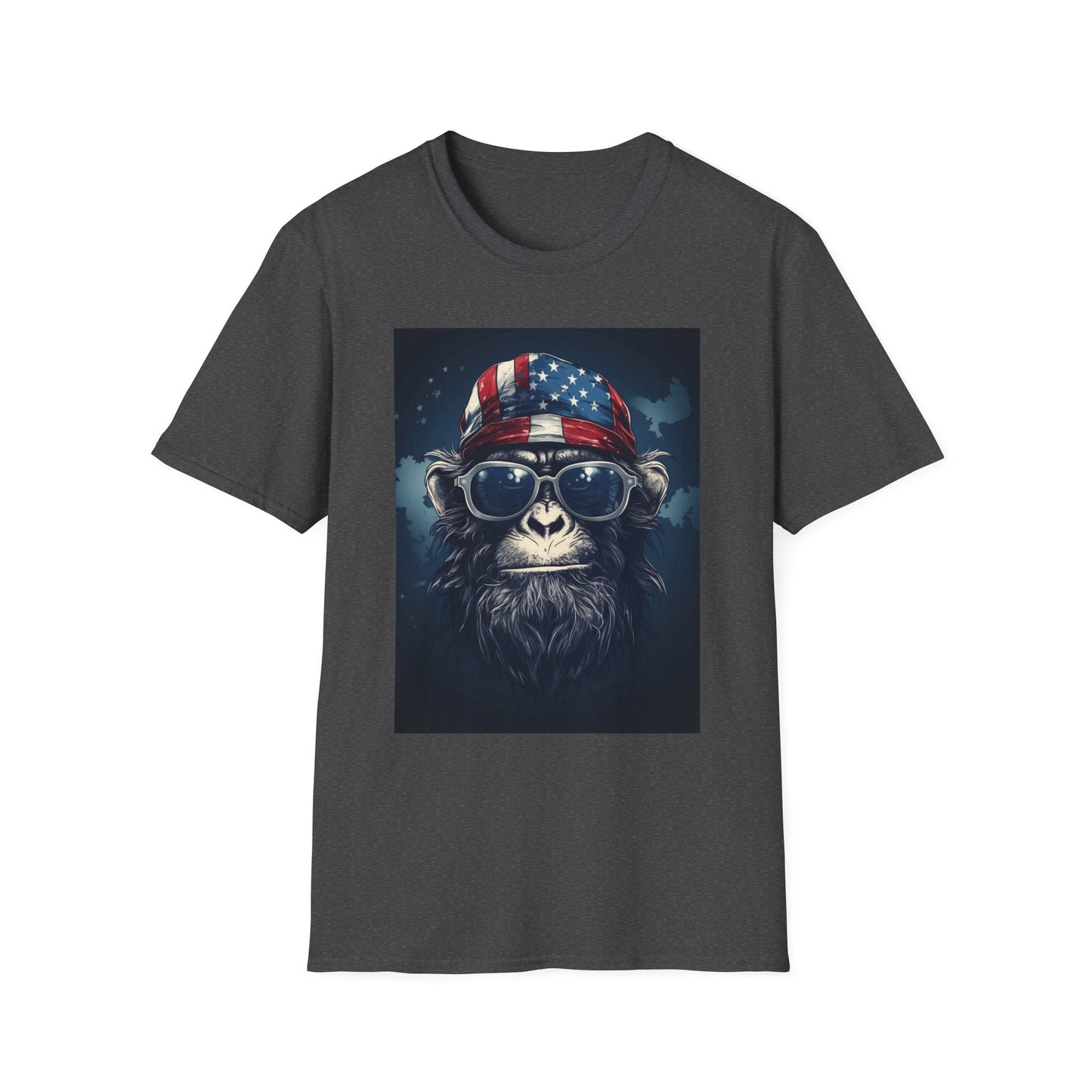 Cool Monkey Graphic T-Shirt, Fun Animal Tee, Summer Casual Wear, Unique Gift for Animal Lovers, Trendy Fashion for All