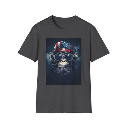 Cool Monkey Graphic T-Shirt, Fun Animal Tee, Summer Casual Wear, Unique Gift for Animal Lovers, Trendy Fashion for All