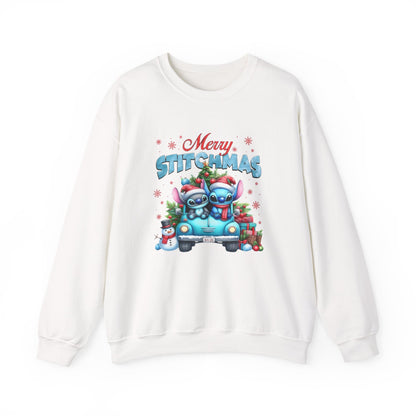 Merry Stitchmas Sweatshirt – Cute Stitch Holiday Crewneck