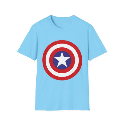 Captain-Inspired Unisex Softstyle T-Shirt, Superbowl Fan Tee, Superhero Gift, Comic Birthday Shirt, Casual Everyday Wear, Graphic Crew [...]