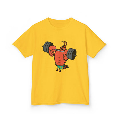 Kids Fitness Lobster Tee, Funny Kids T-Shirt, Gym Humor Tee, Nautical Theme Shirt, Gift for Young Athletes