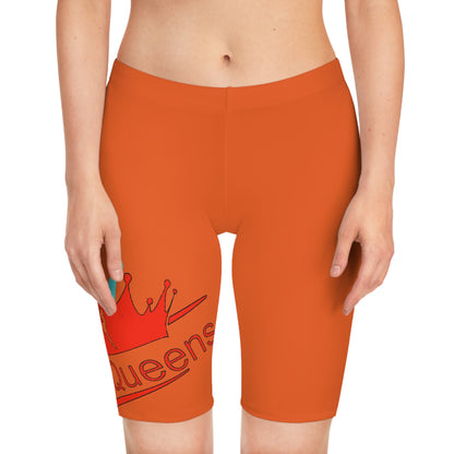 Royalty Women's Bike Shorts - Athletic Cycling Gear, Fitness, Outdoor Fun, Queen Vibe, Gift for Her