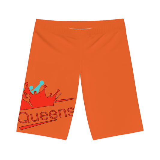 Royalty Women's Bike Shorts - Athletic Cycling Gear, Fitness, Outdoor Fun, Queen Vibe, Gift for Her