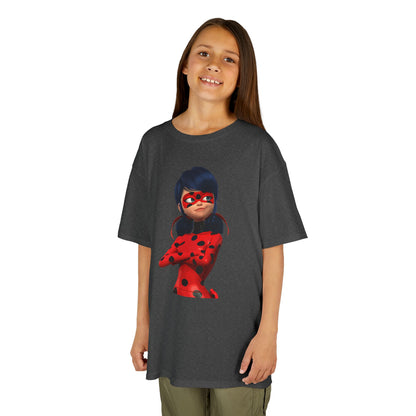 Cool Ladybug Superhero Kids Heavy Cotton Tee | Fun and Playful Design for Young Heroes