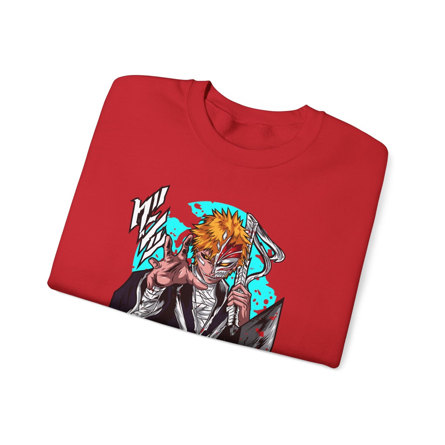 Anime Demon Slayer-Inspired Crewneck Sweatshirt — Ichigo-Style Character Art