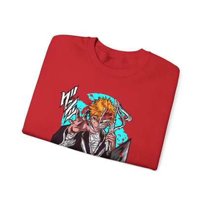 Anime Demon Slayer-Inspired Crewneck Sweatshirt — Ichigo-Style Character Art