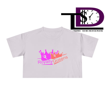 Royalty Queens Crop Tee - Stylish Women's Fashion for Birthdays, Festivals, Casual Wear, Gifts for Her, Trendy Outfit