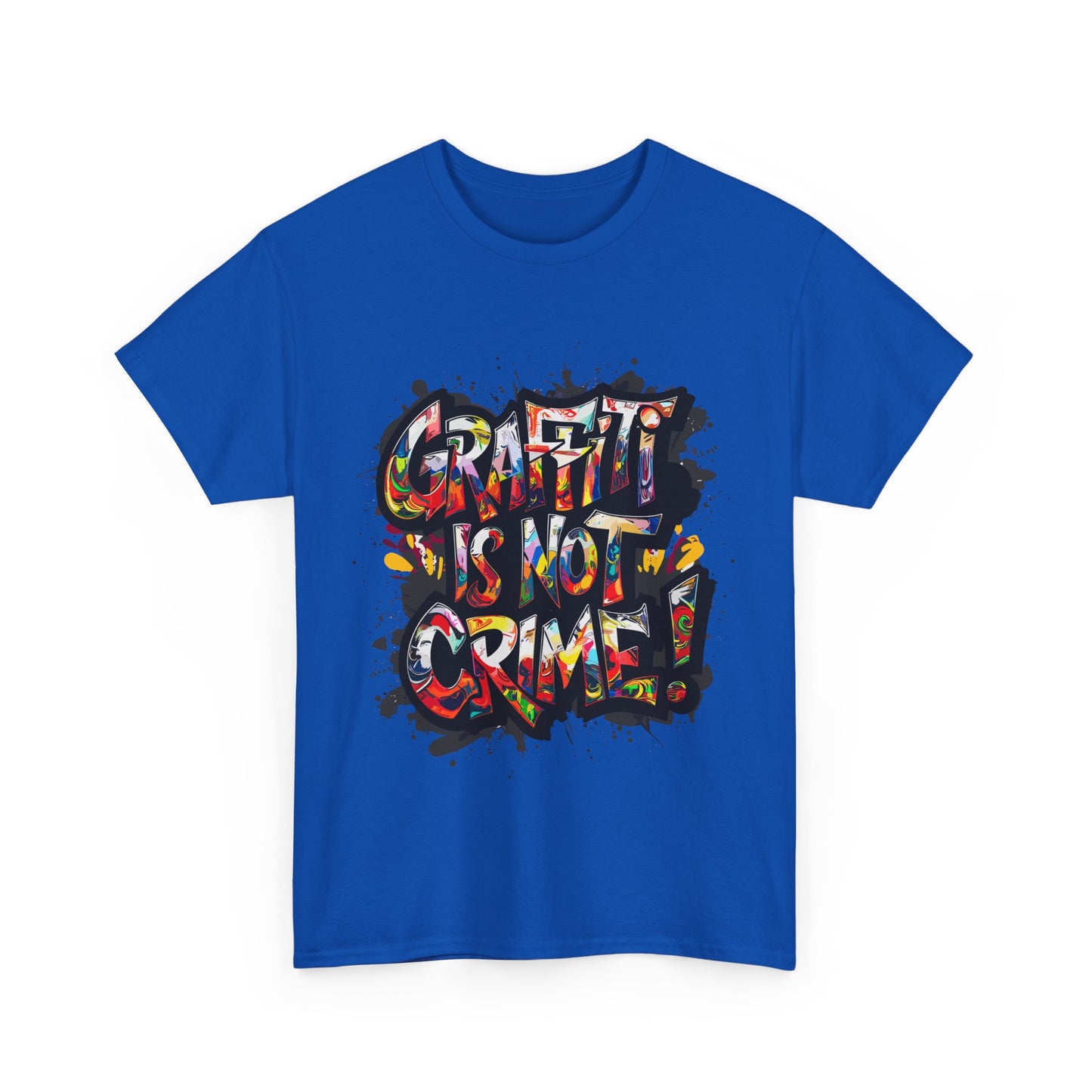Craft is Not a Crime Unisex Heavy Cotton Tee, Graffiti Art Shirt, Streetwear, Gift for Artists, Art Lover's Top, Trendy Graphic Tee