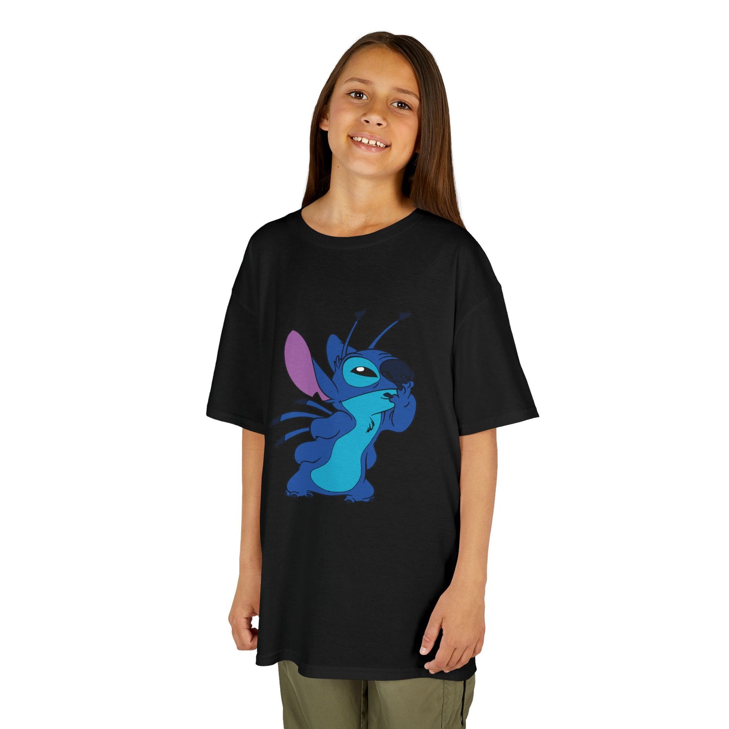 Kids Cotton Tee - Cute Stitch Design for Fun Adventures