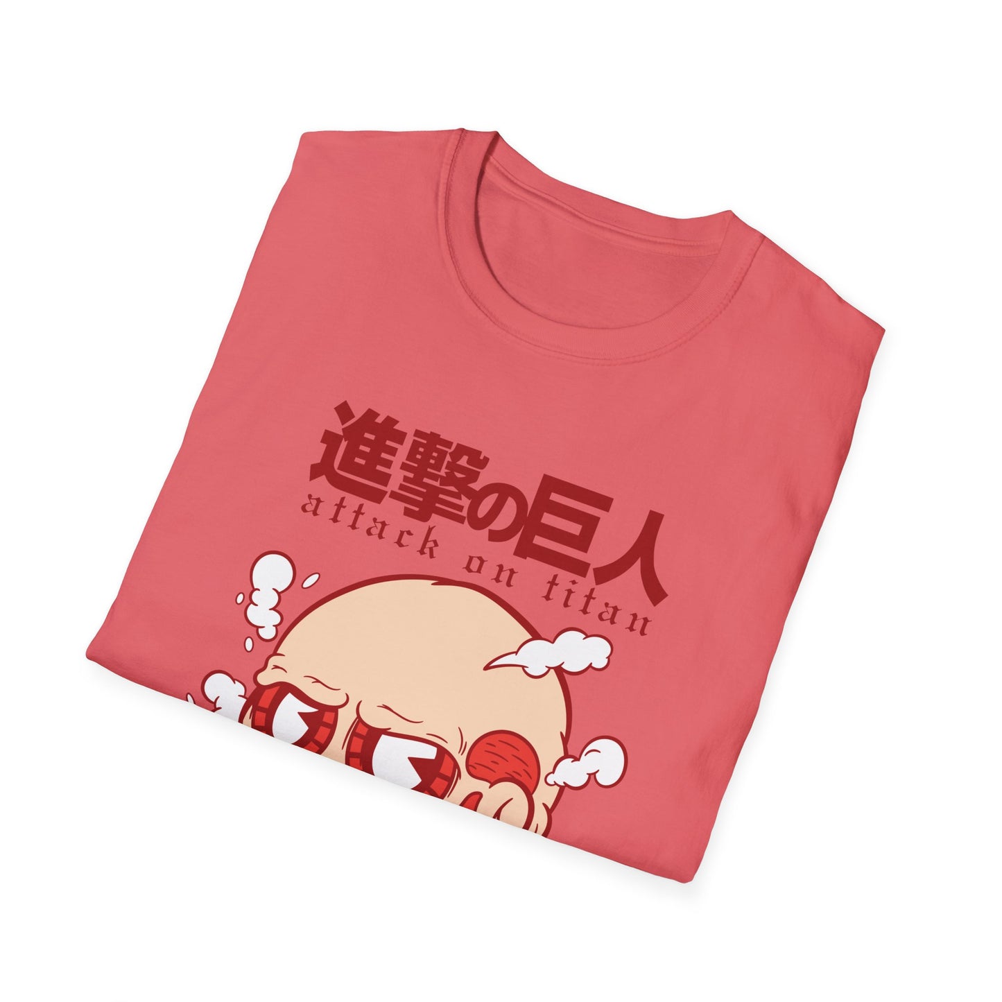 Anime-Inspired Unisex Softstyle T-Shirt, Perfect for Casual Wear, Gift for Anime Fans, Attack on Titan Tee, Streetwear Fashion, Cosplay Top