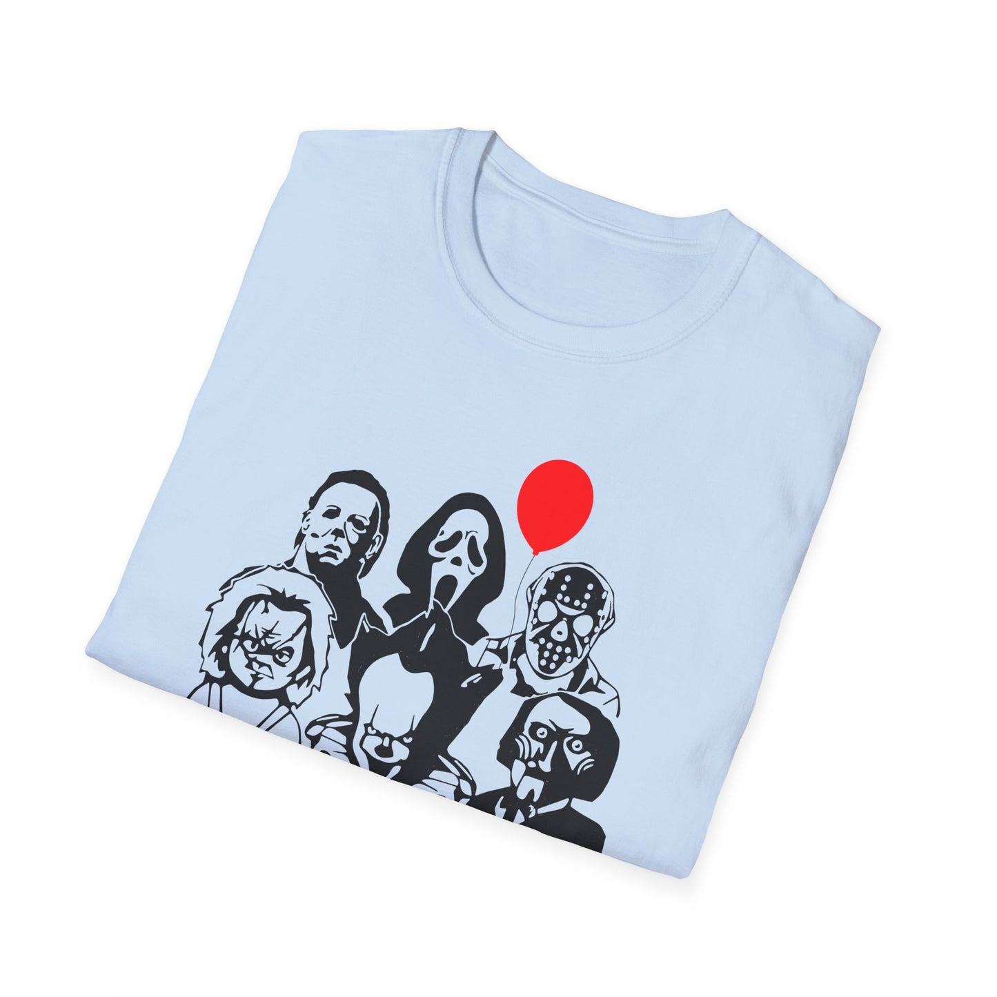 Horror-Themed Unisex T-Shirt, Trendy Graphic Tee, Gifts for Fans, Casual Wear, Horror Lovers Apparel, Halloween Costume Shirt