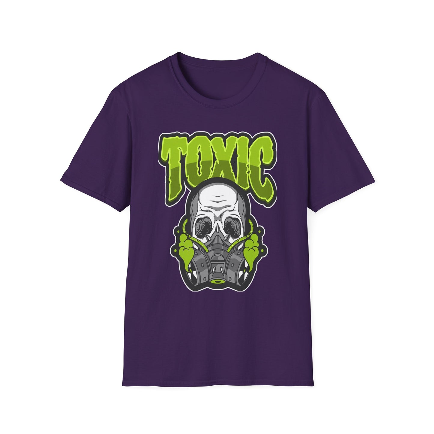 Toxic Skull Graphic Tee - Unisex Softstyle T-Shirt