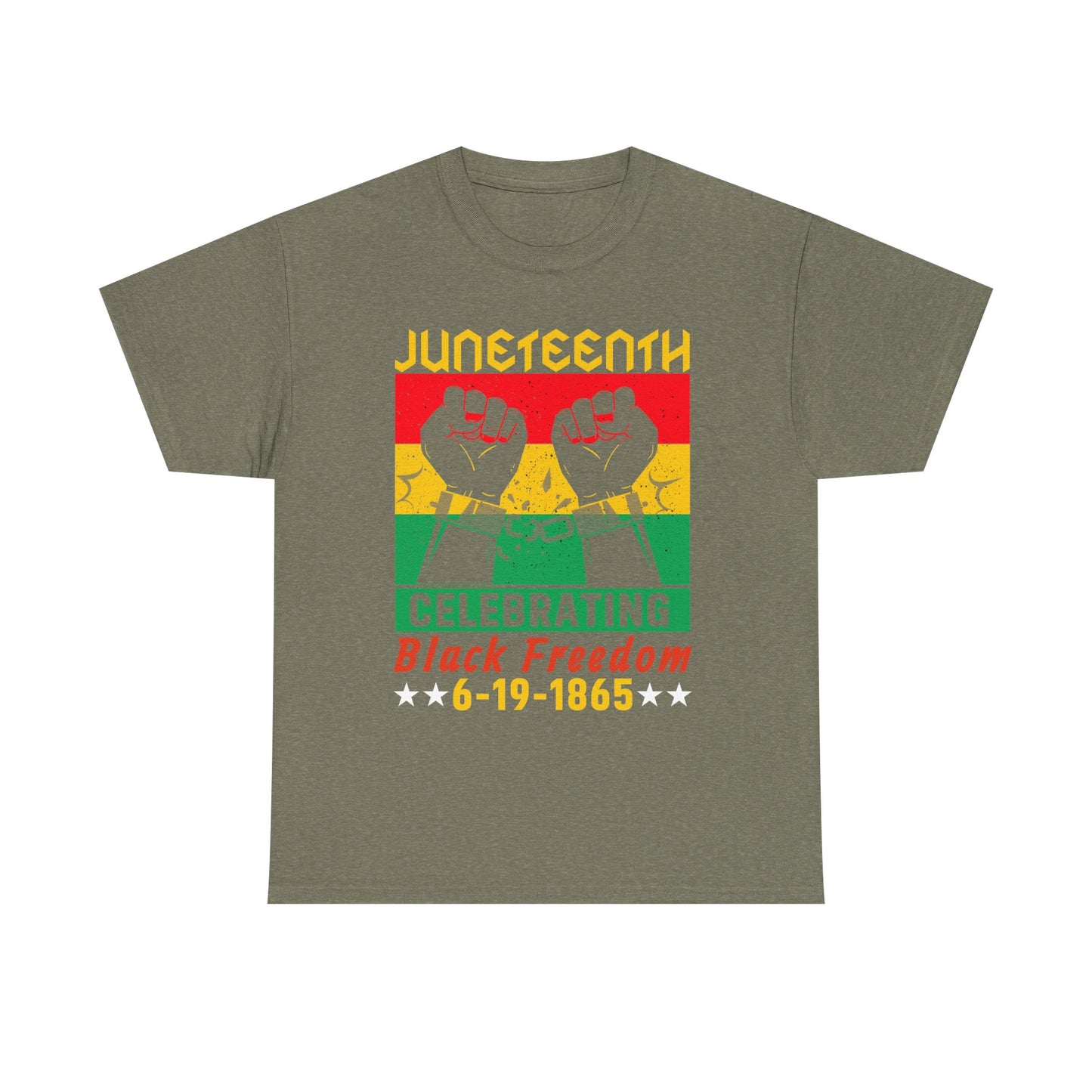 Juneteenth Celebration Tee, Unisex Cotton Shirt, Black Freedom T-Shirt, 6-19-1865 Heritage Top, Summer Festival Apparel, History Shirt