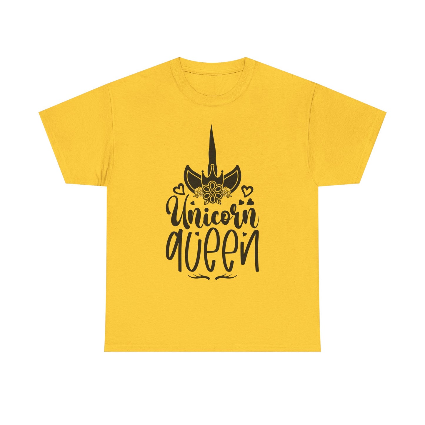 Unicorn Queen Unisex Heavy Cotton Tee - Fun and Playful Graphic T-Shirt for Unicorn Lovers