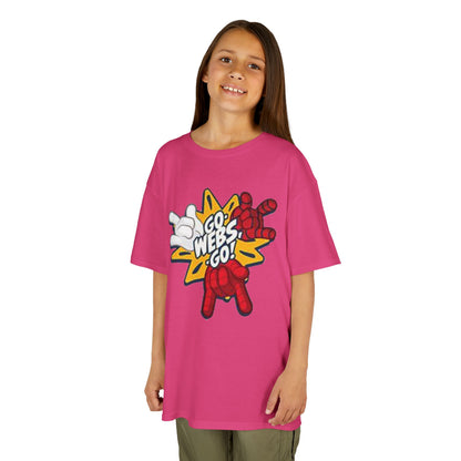 Kids Superhero Graphic Tee - Go Webs Go!