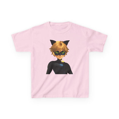 Kids Cat Superhero Tee, Cartoon Shirt, Children's Birthday Gift, Fun Playwear, Gift for Kids, Cat Lover Gift