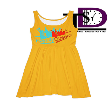 Royalty Queens Women's Skater Dress, Comfortable Summer Dress, Fashion for Queens, Prom Dress, Perfect for Parties and Celebrations