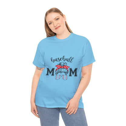 Baseball Mom Unisex Heavy Cotton Tee - Perfect for Game Day