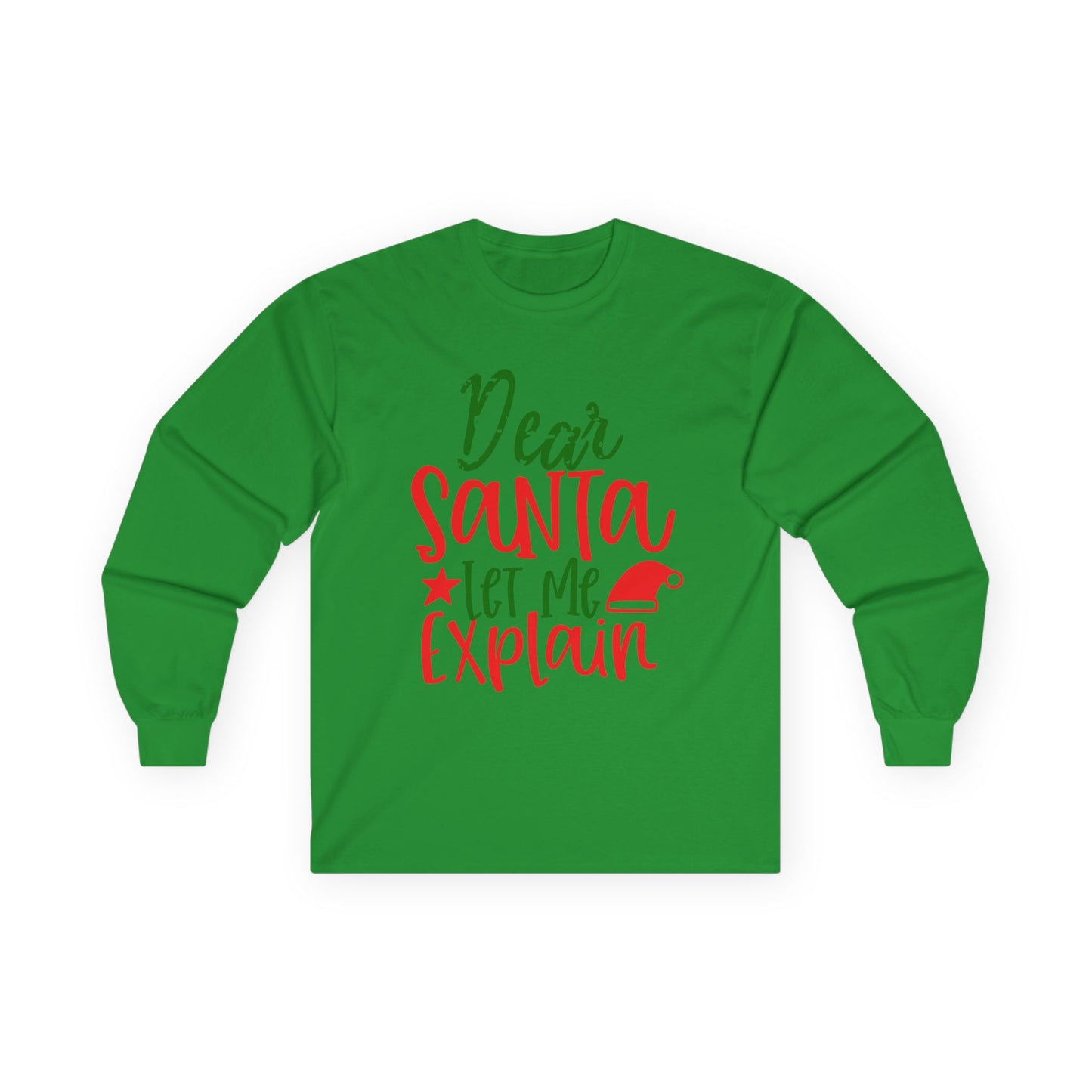 Unisex Holiday Long Sleeve Tee - Perfect for Christmas, Family Gatherings, Fun Gift, Cozy Winter Wear, Dear Santa Design