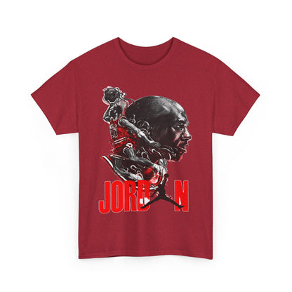Jordan Inspired Unisex Heavy Cotton Tee - Retro Style Graphic Shirt