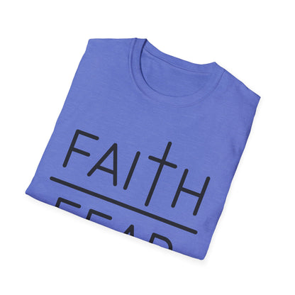 Inspirational Faith Over Fear T-Shirt | Unisex Softstyle Tee