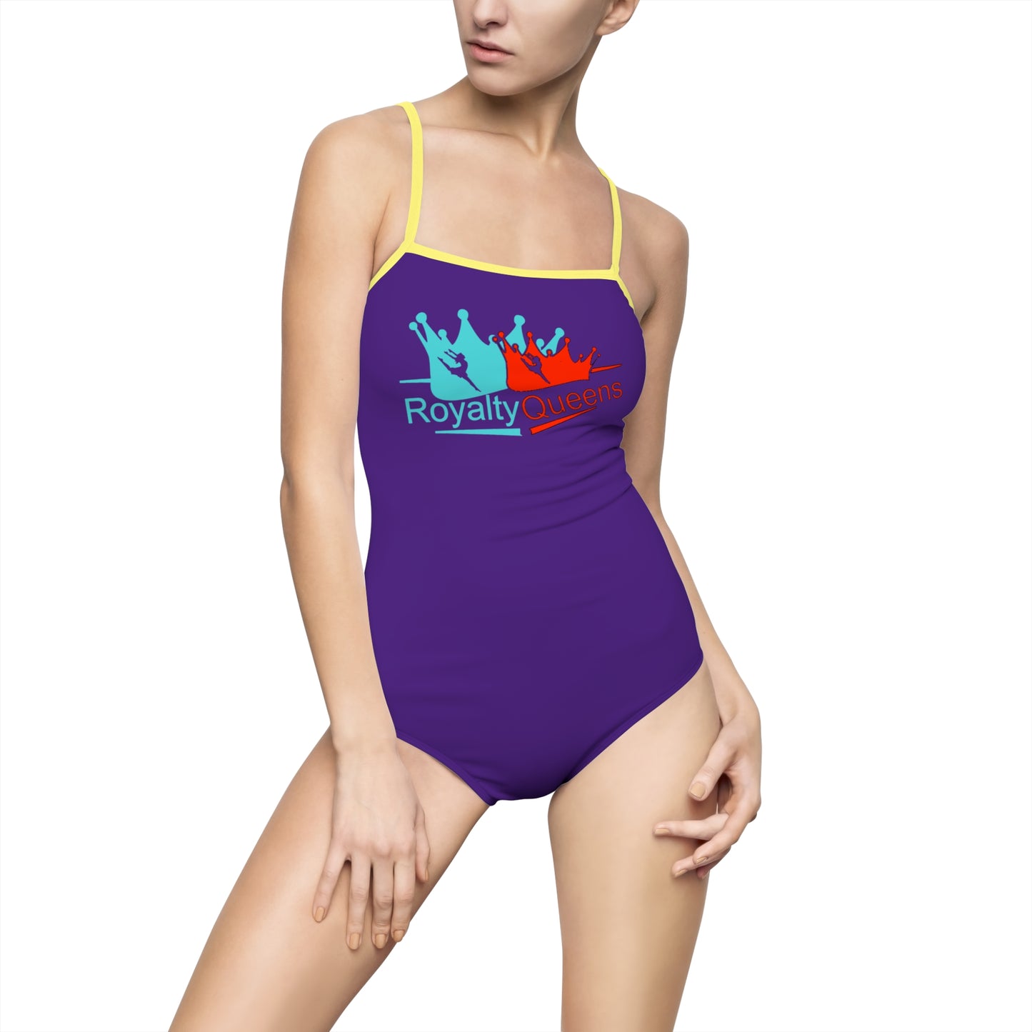 Royalty Queens Women's One-Piece Swimsuit, Swimwear for Pool, Beach, Vacation, Summer Fun, Gifts for Her